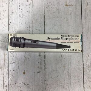 Vintage Radio Shack OPTIMUS Omnidirectional Dynamic Microphone 33-3030​​​​​​​​​